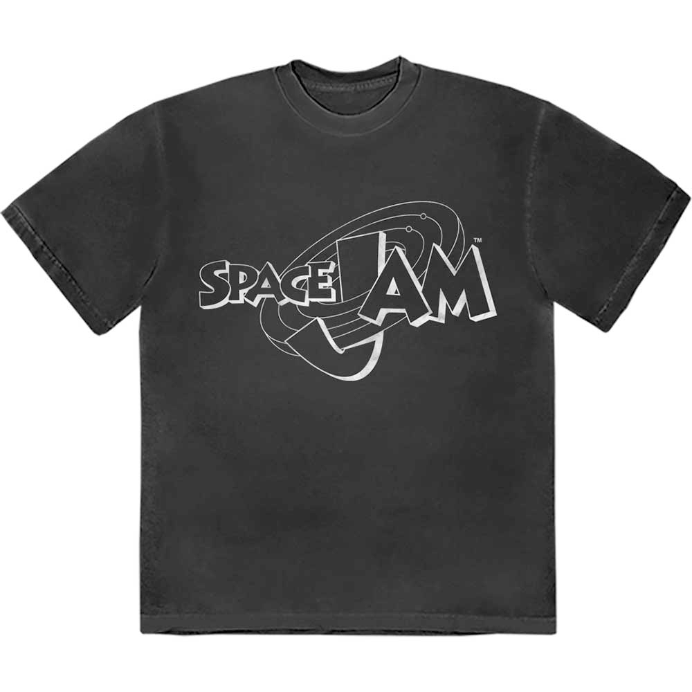 Space Jam - Retro B&W Logo Tshirt Homme - Noir